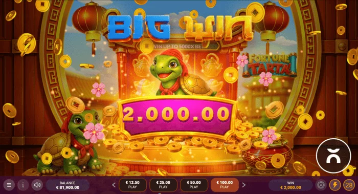 Fortune Tarta – stor gevinst i grunnspillet